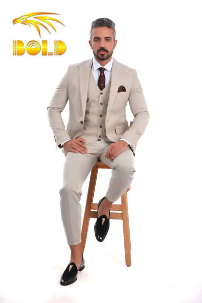 Men's slim fit one-button suit BOLD